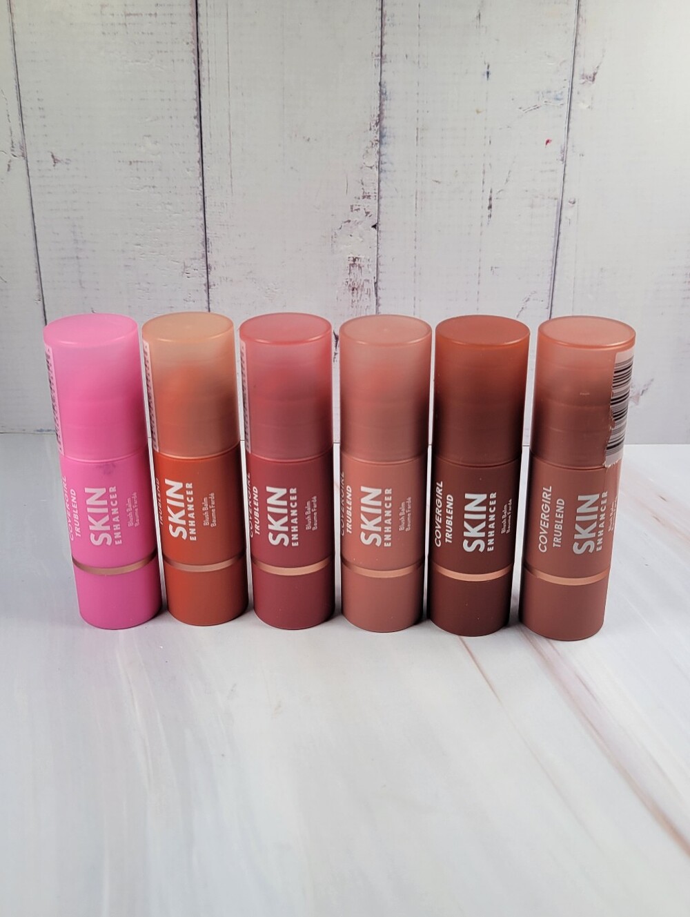 6 Piece CoverGirl TruBlend Skin Enhancer Blush Balm Stick Bundle NEW!